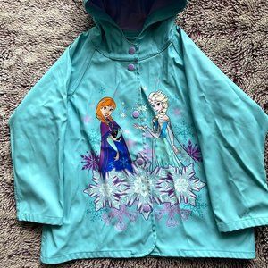 Western Chief Girls' Frozen Ana & Elsa Rain Coat Size 5